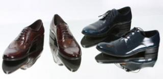 Leather shoes and the words of the terms